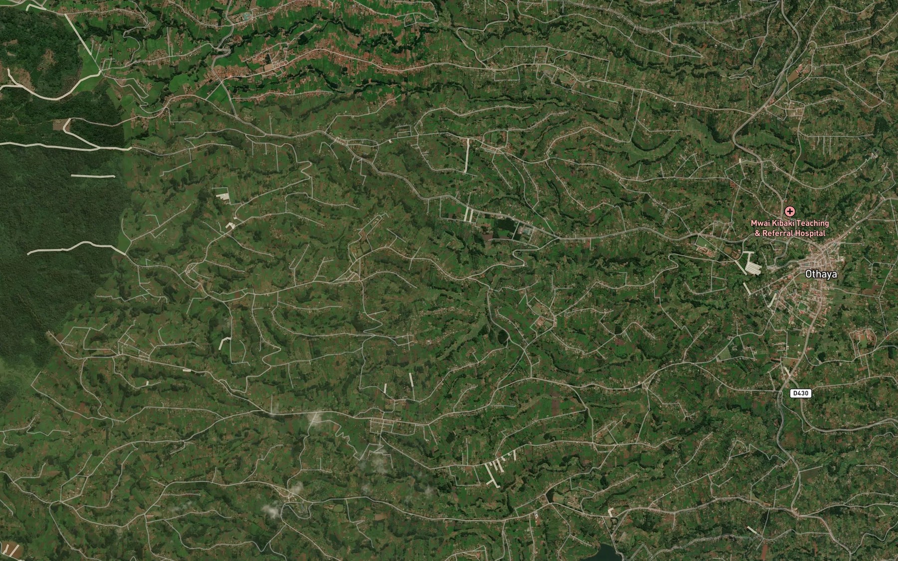 Satellite map of the Maragoya