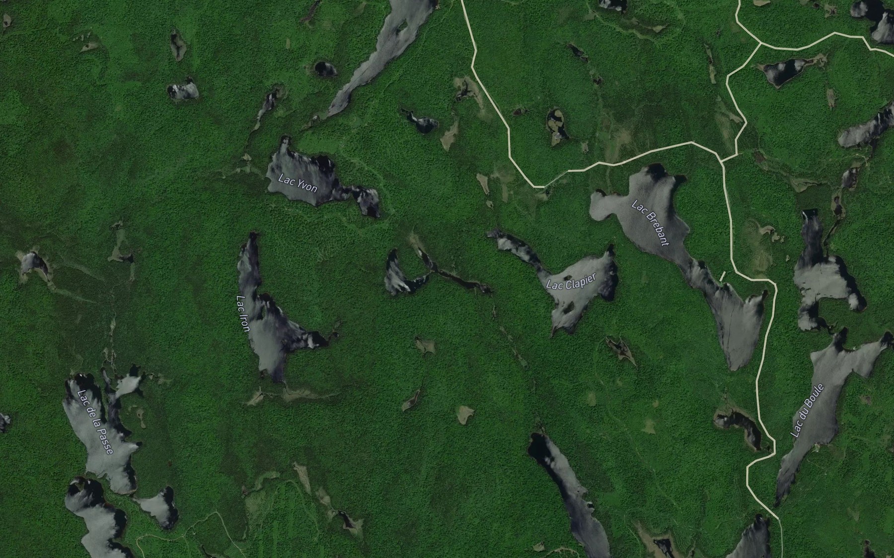 Satellite map of the Lac de l'Arceau