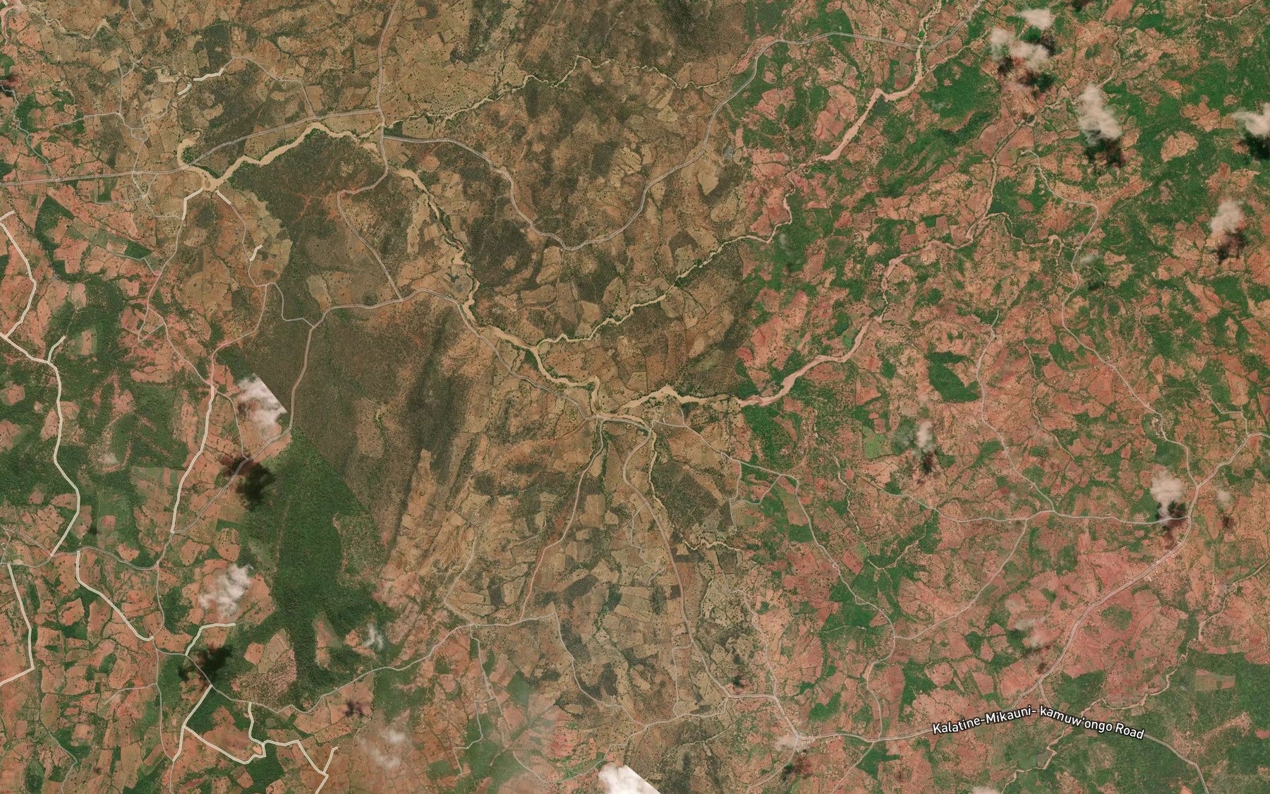 Satellite map of the Ikomoa Dam