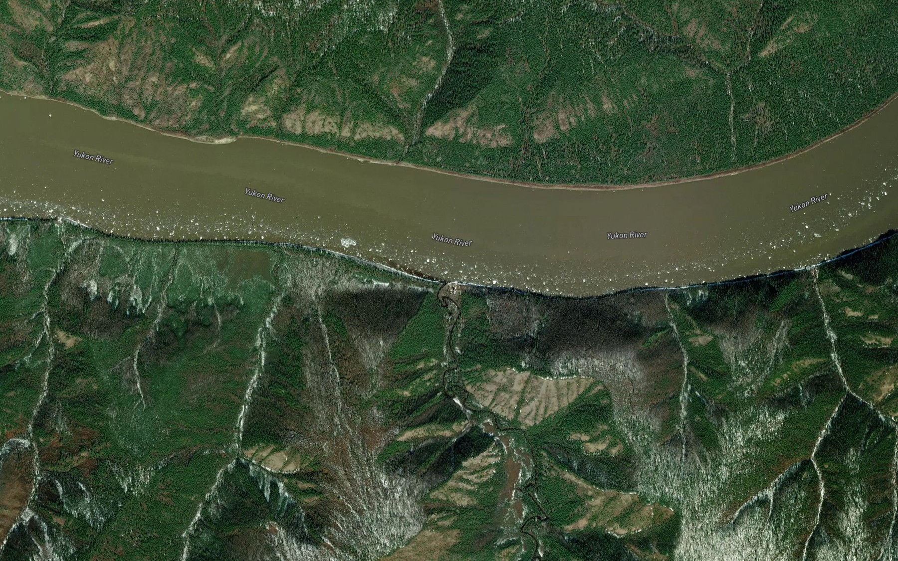 Satellite map of the Waldron Creek