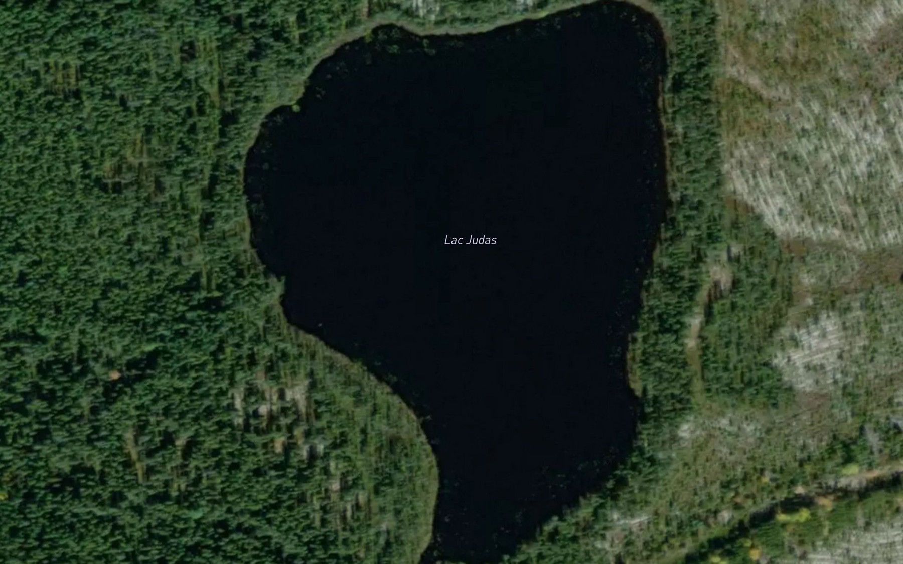 Satellite map of the Lac Judas