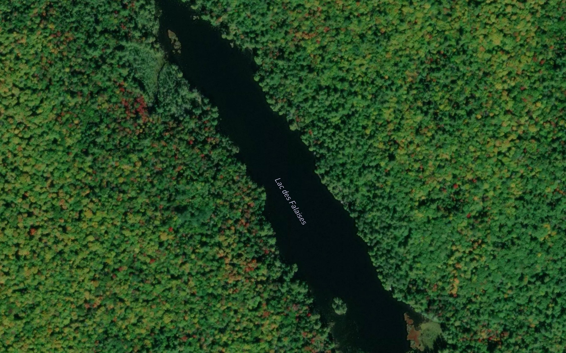 Satellite map of the Lac des Falaises