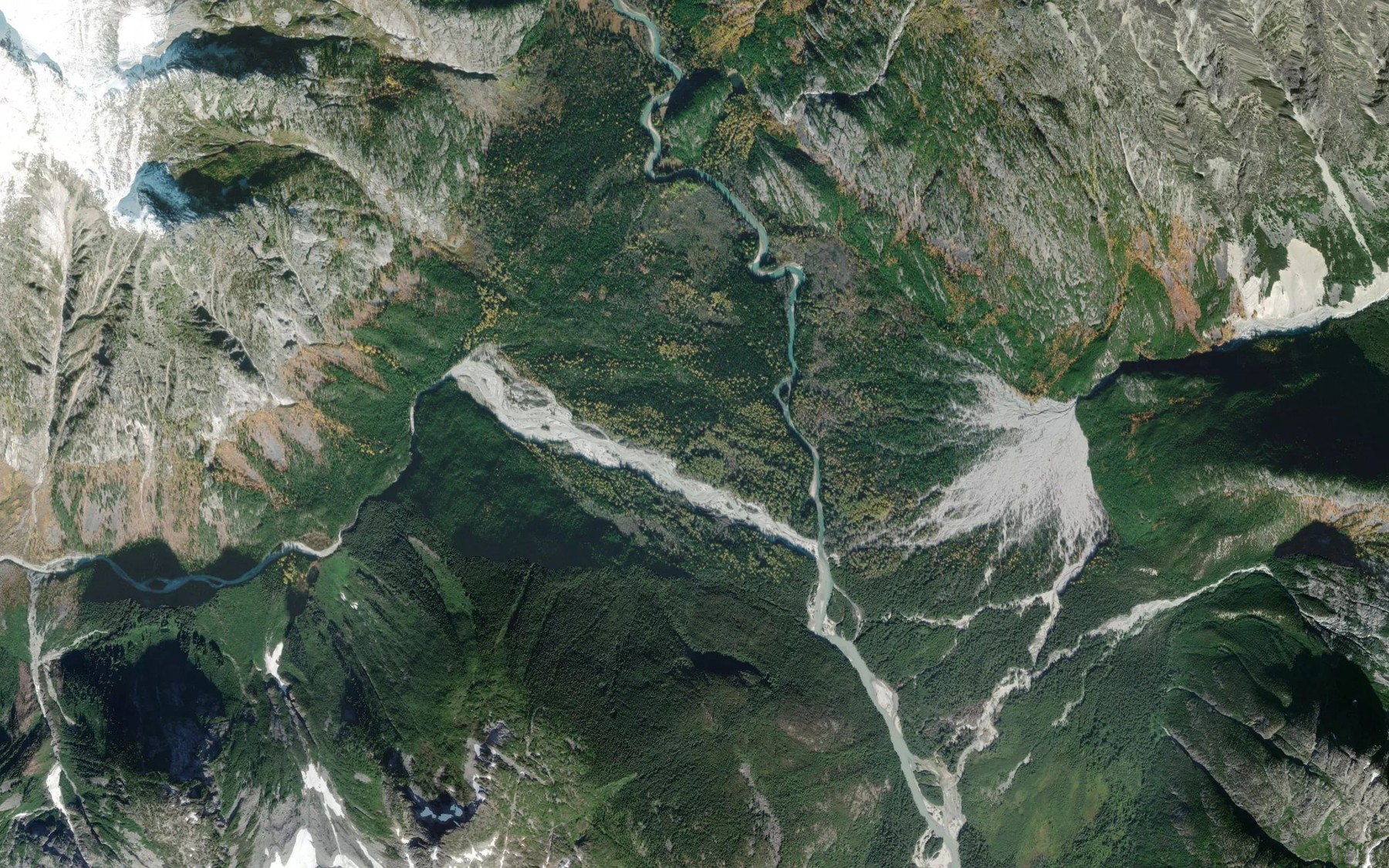 Satellite map of the Scimitar Creek