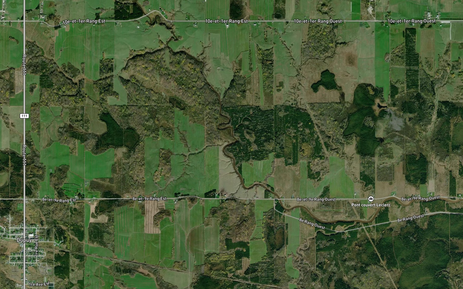 Satellite map of the Cours d'eau Dube