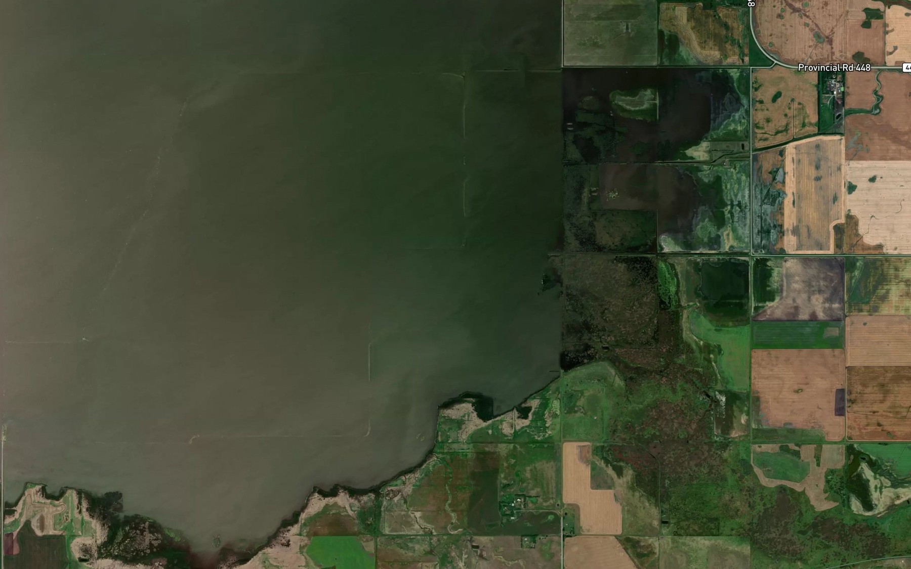Satellite map of the Cherry Creek