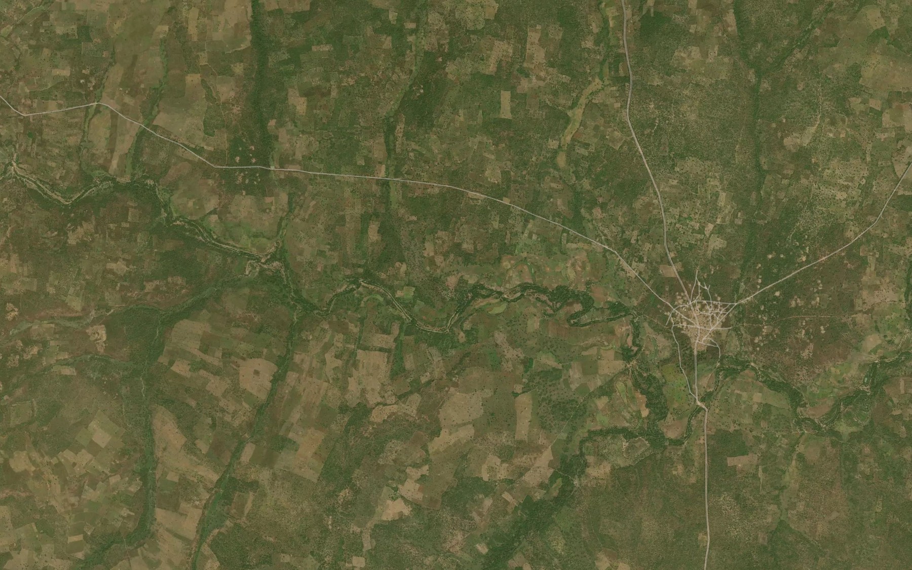 Satellite map of the River Agbadari