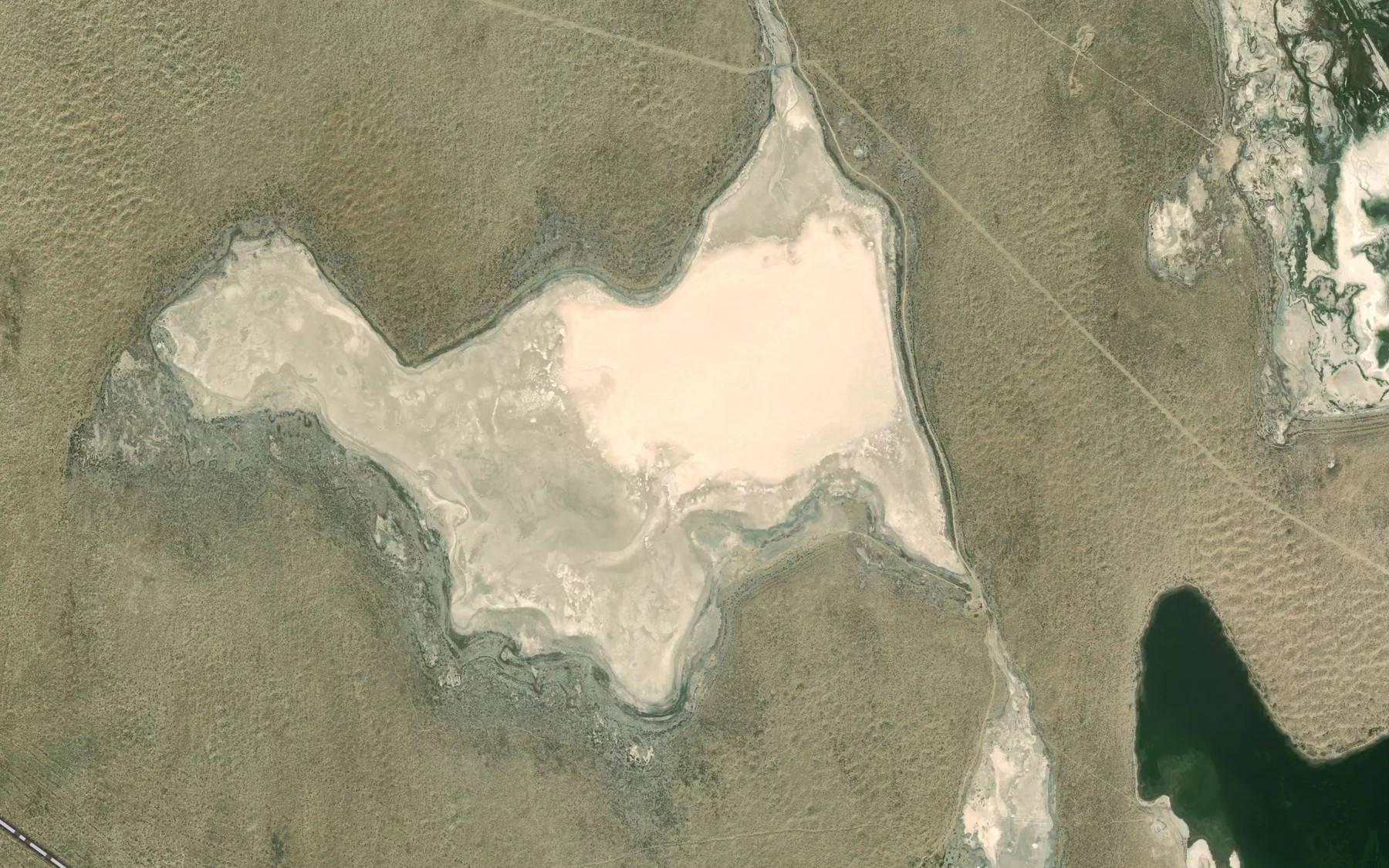 Satellite map of the Qorong'iko'l Ko'li