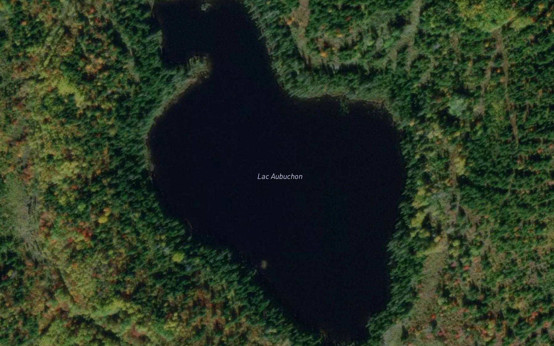 Satellite map of the Lac Aubuchon