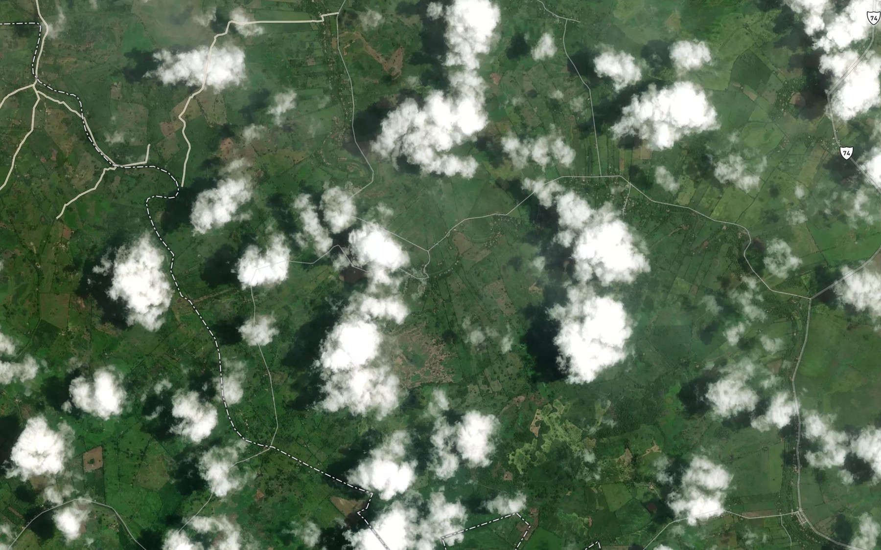 Satellite map of the Cano Pabon