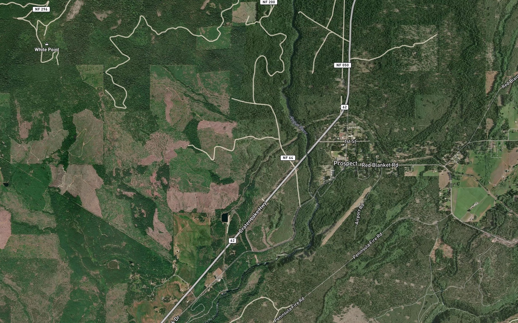 Satellite map of the P P & L Canal