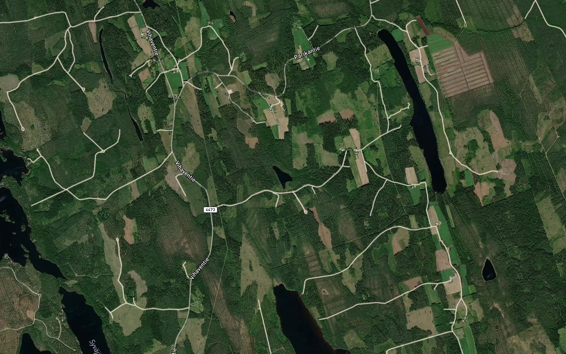 Satellite map of the Merenlampi