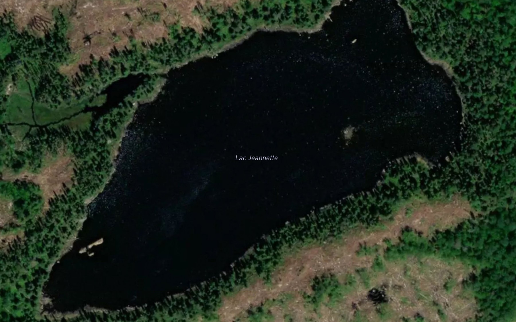 Satellite map of the Lac Jeannette