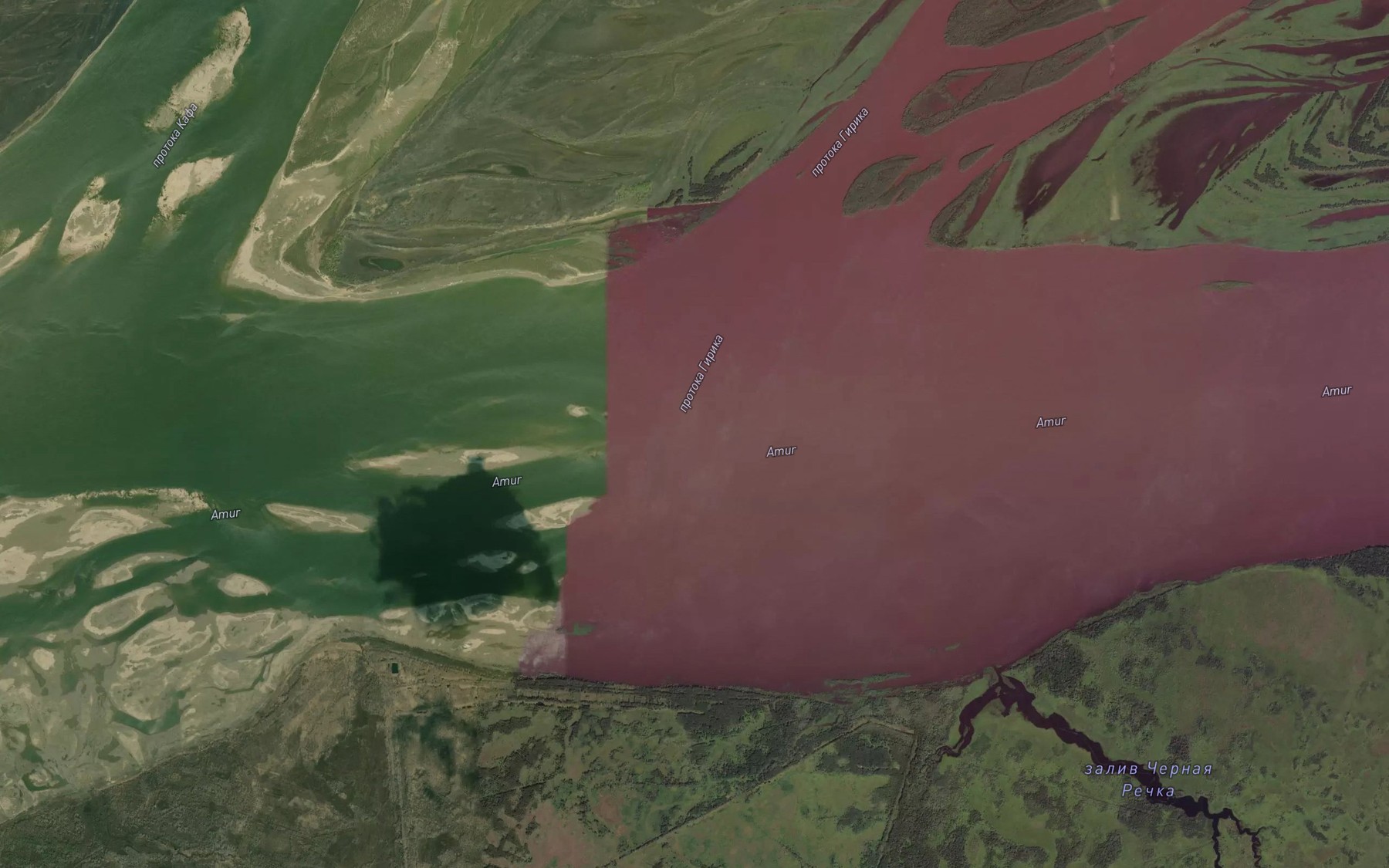 Satellite map of the Perekat Gianskiy