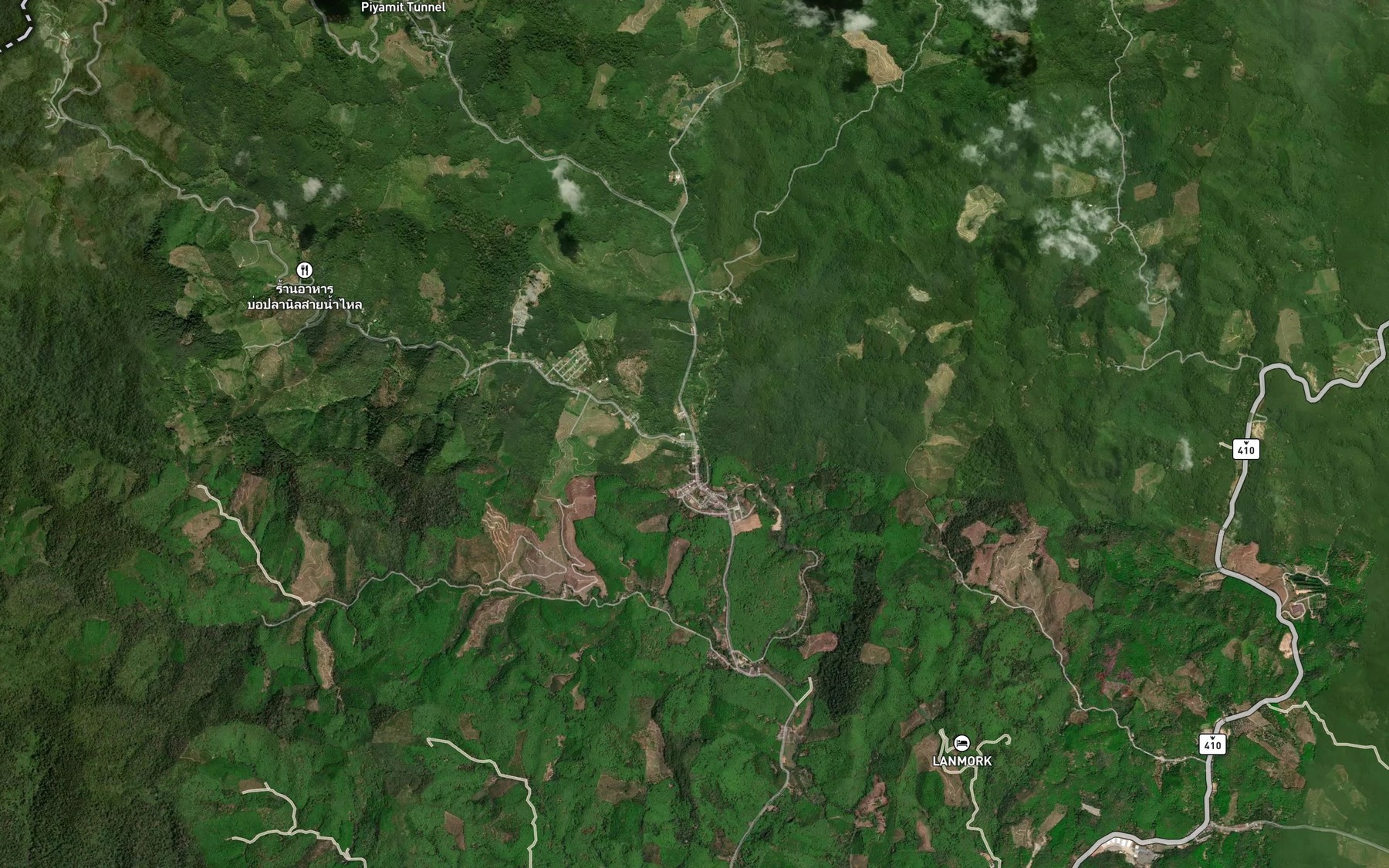 Satellite map of the Khlong Ai Si Po