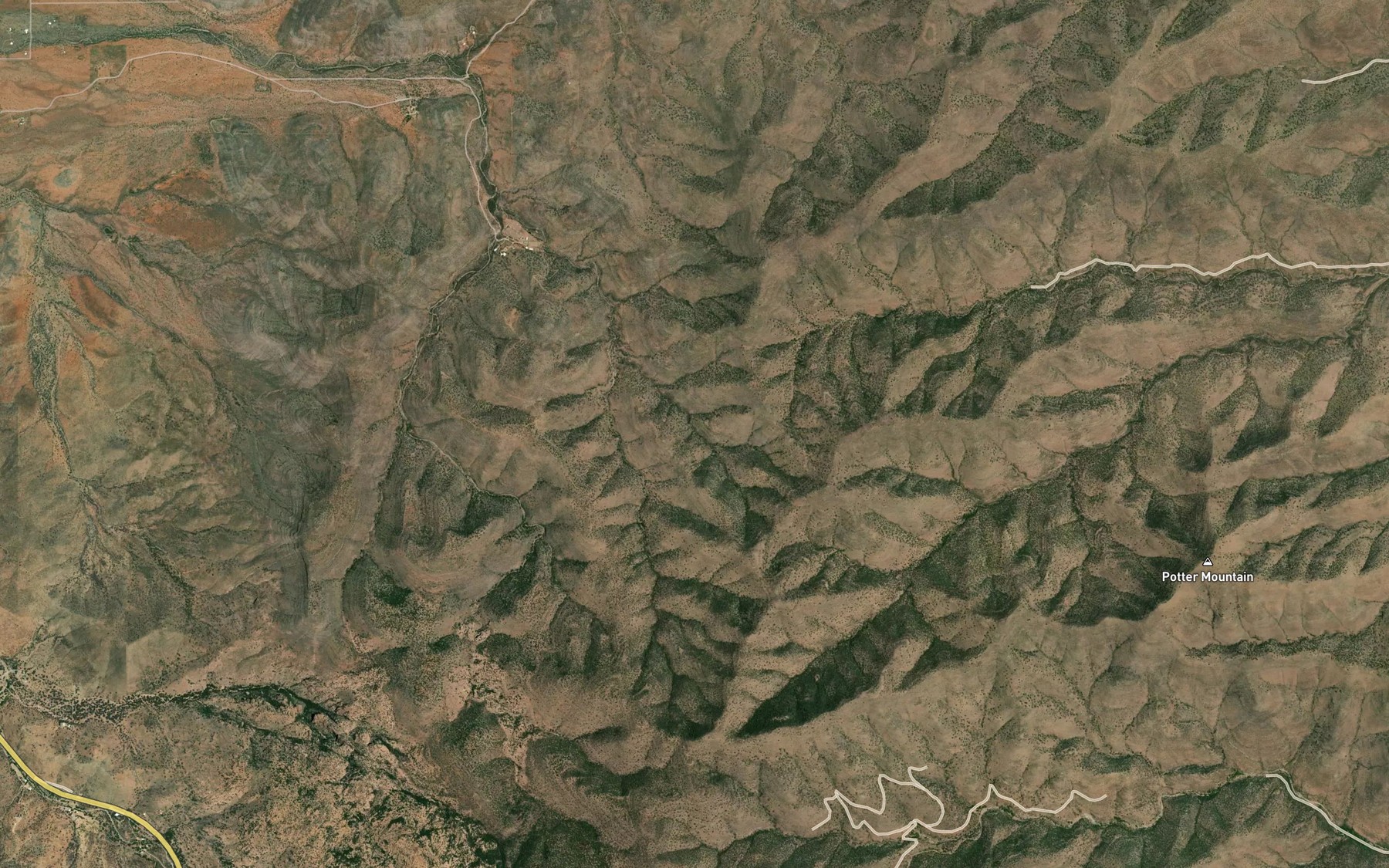 Satellite map of the Little Sandy Spring