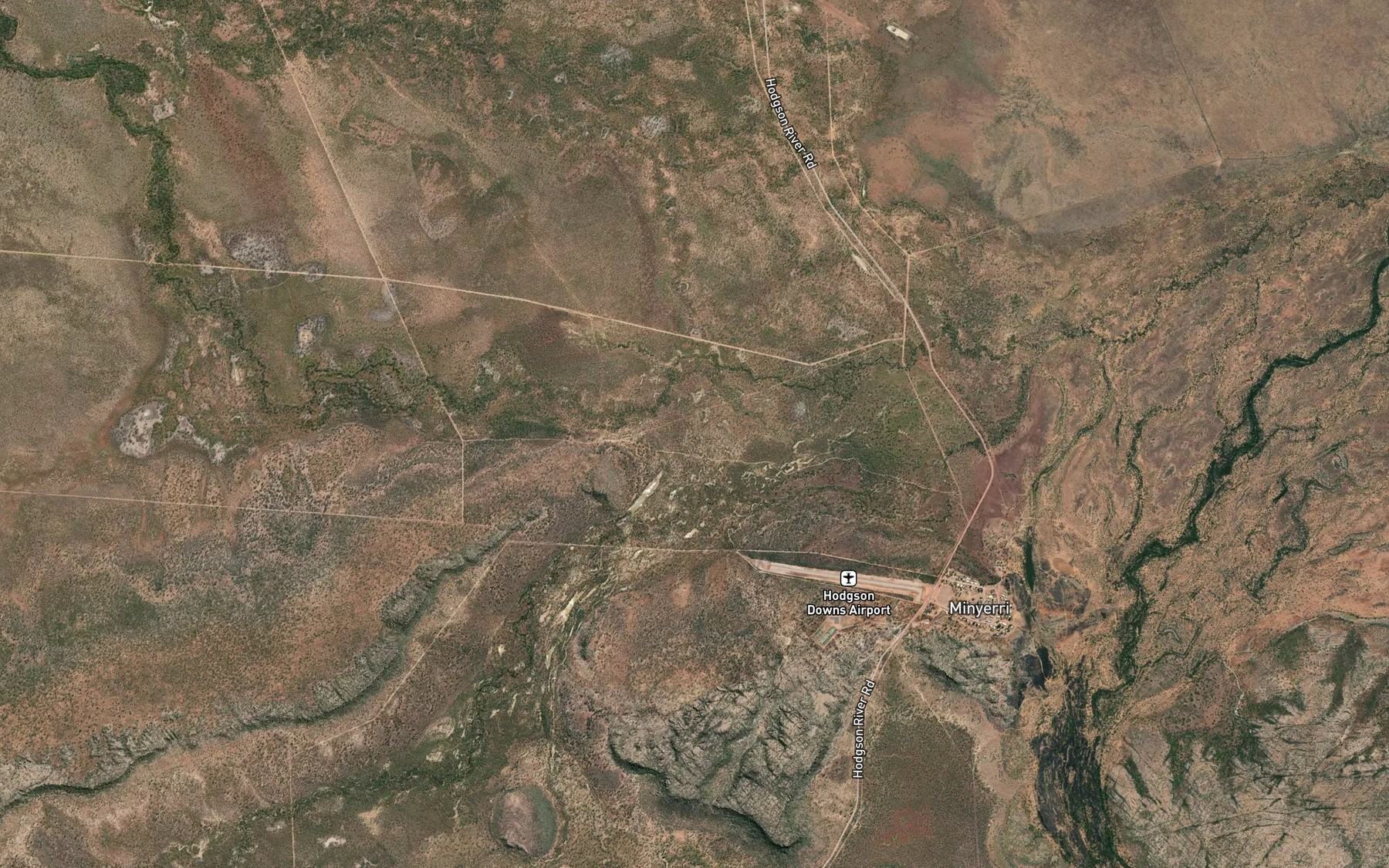 Satellite map of the L.D. Creek