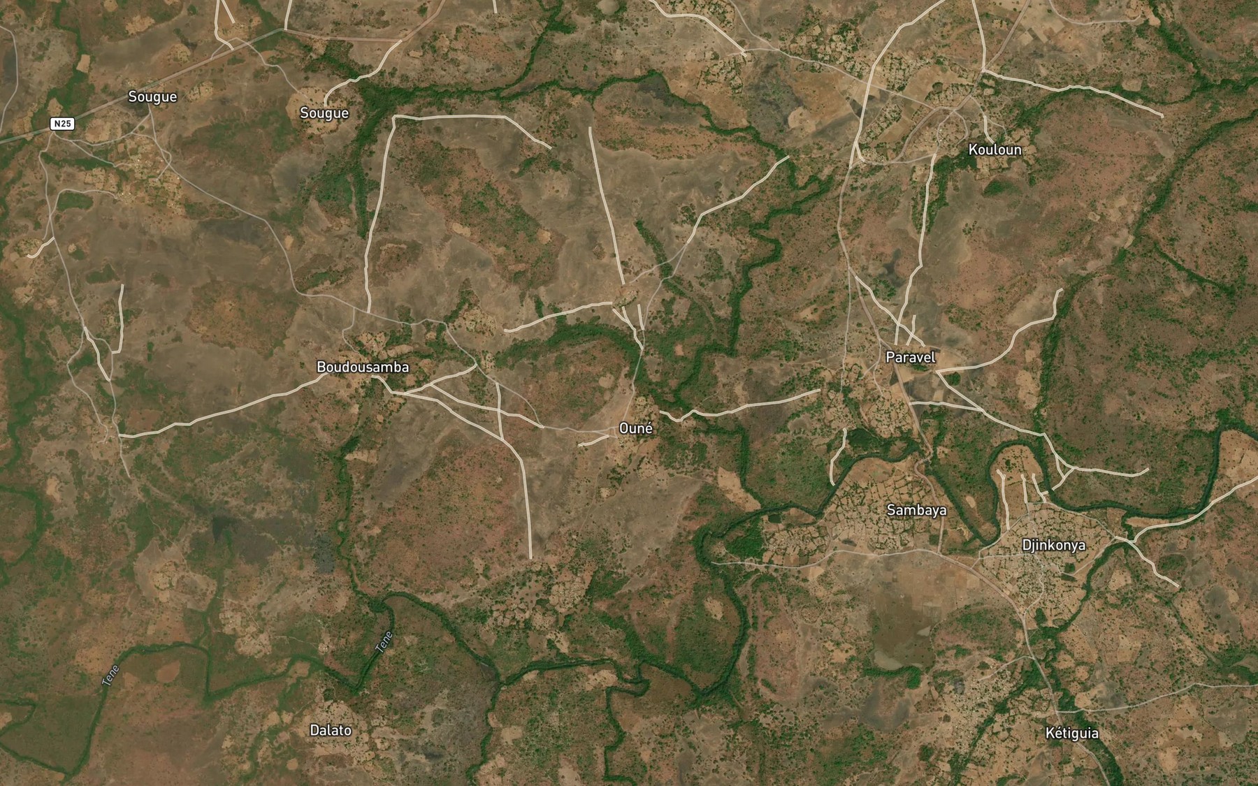 Satellite map of the Bouroundi
