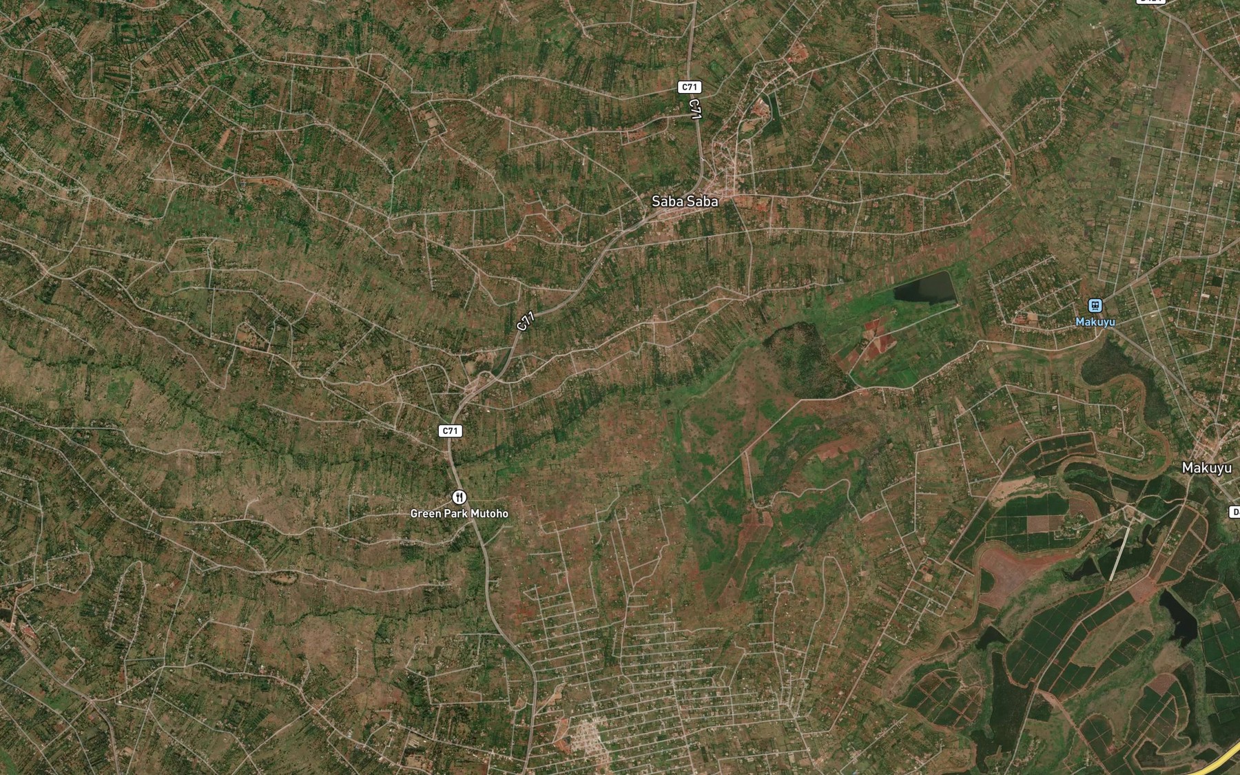 Satellite map of the Mutoho