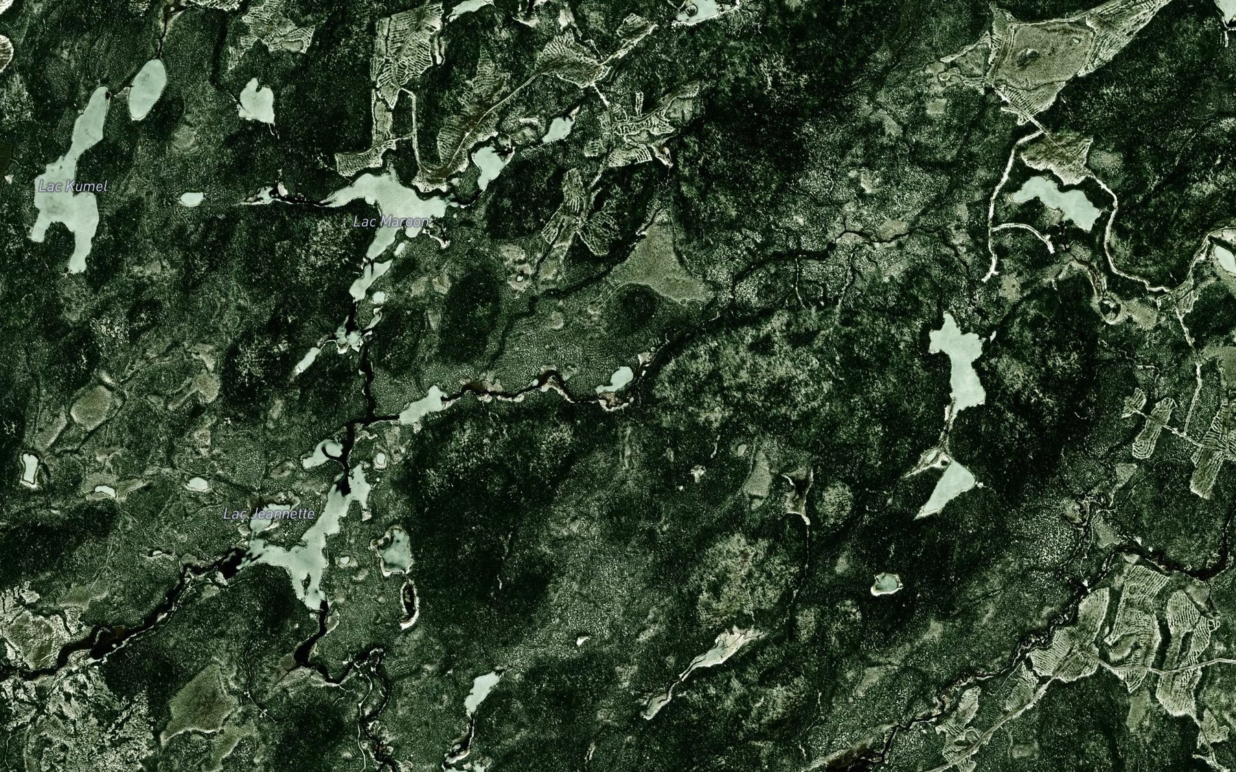 Satellite map of the Lac du Baume