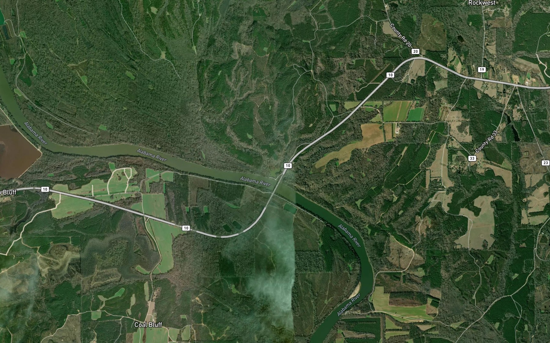 Satellite map of the Lake Glen