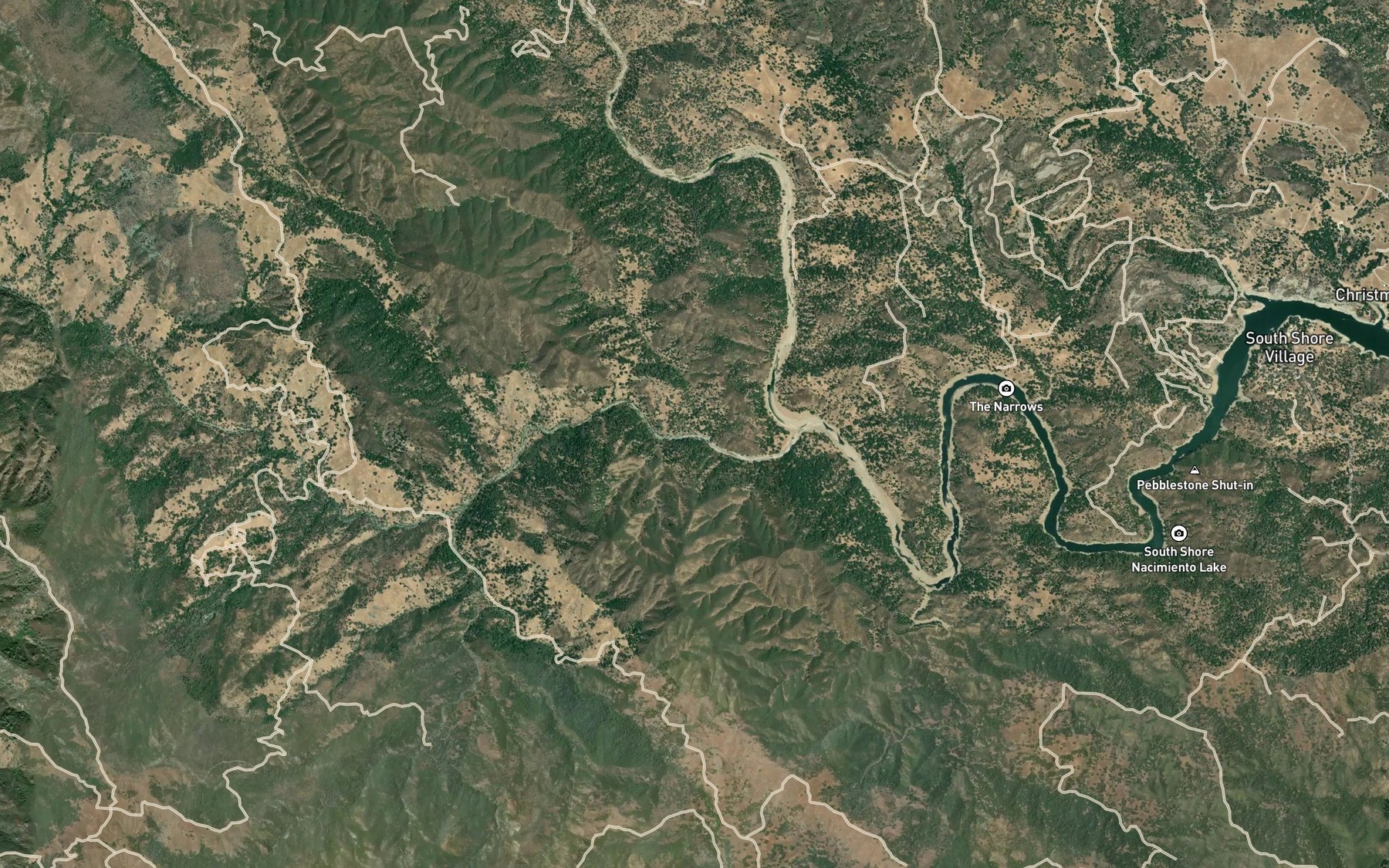 Satellite map of the Gould Creek