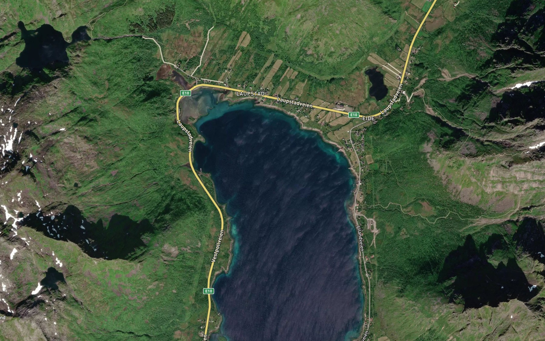 Satellite map of the Laupstadosen