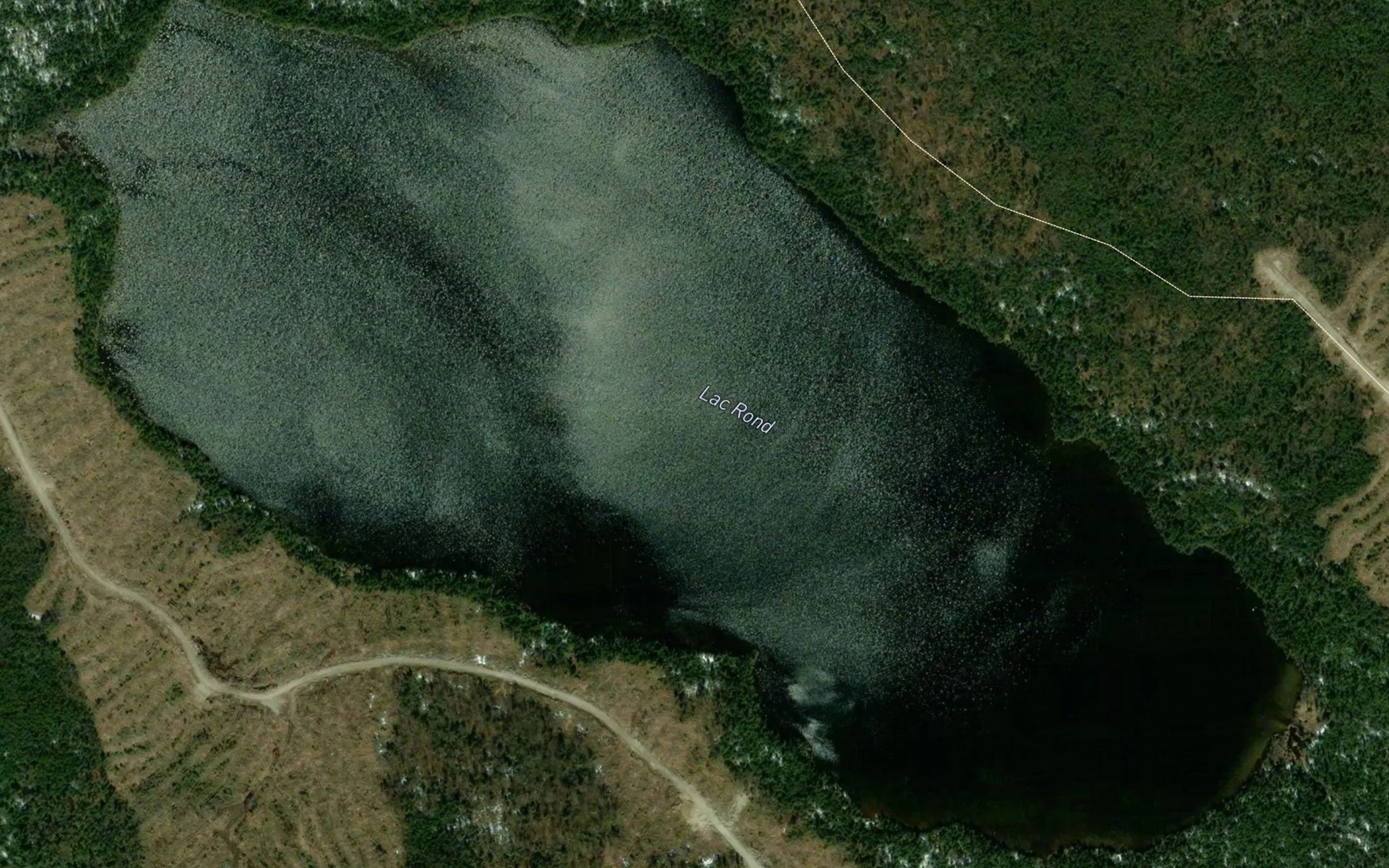 Satellite map of the Lac Rond