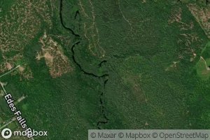 Satellite map of the Dead Hole Brook