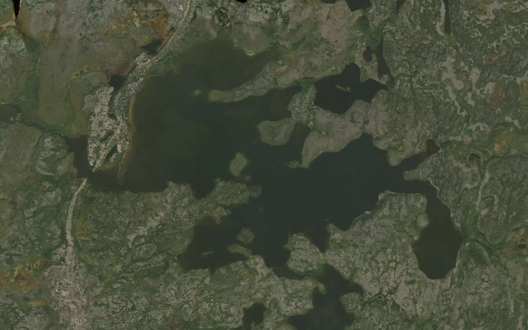 Satellite map of the Apeecheekamow Lake