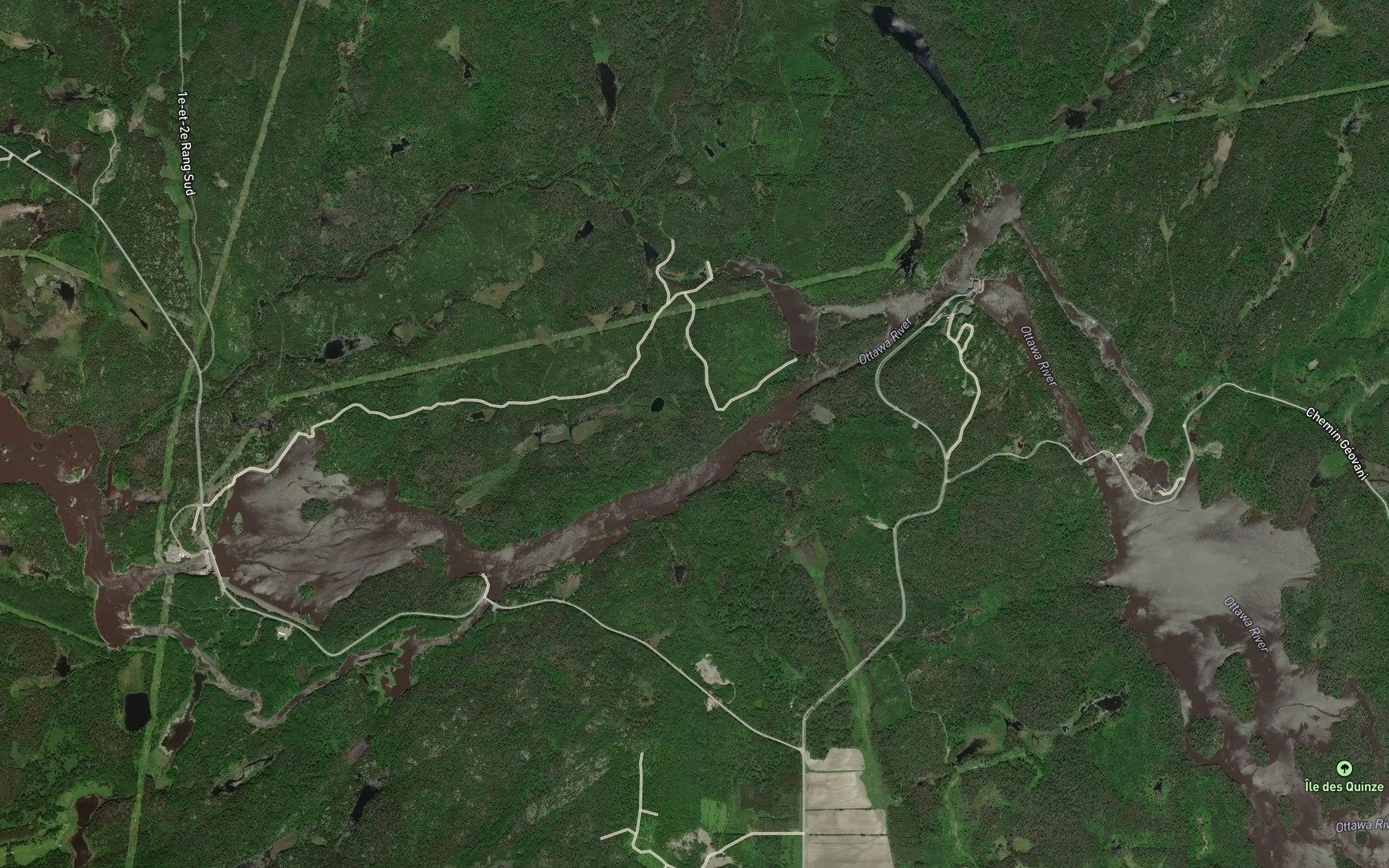 Satellite map of the Cours d'eau Barrette