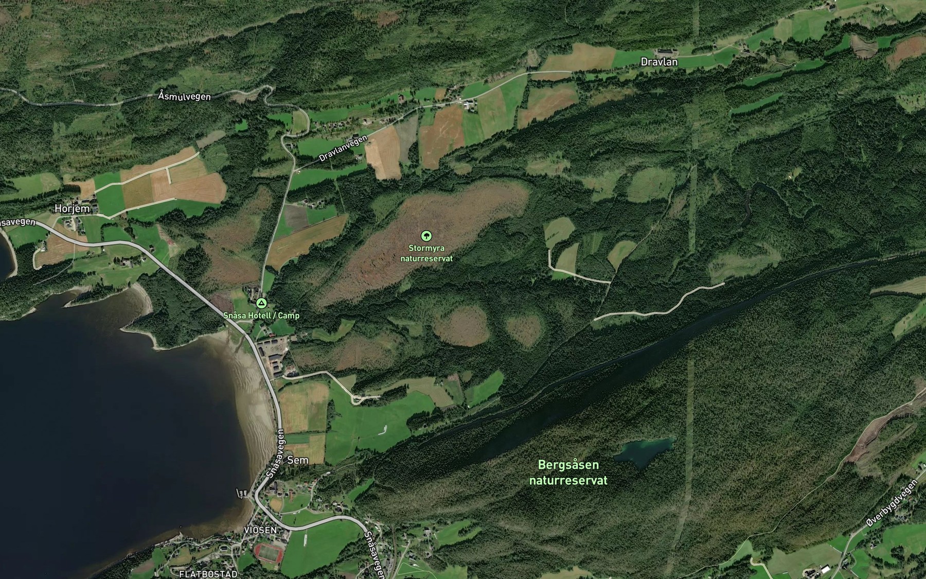 Satellite map of the Leiraa