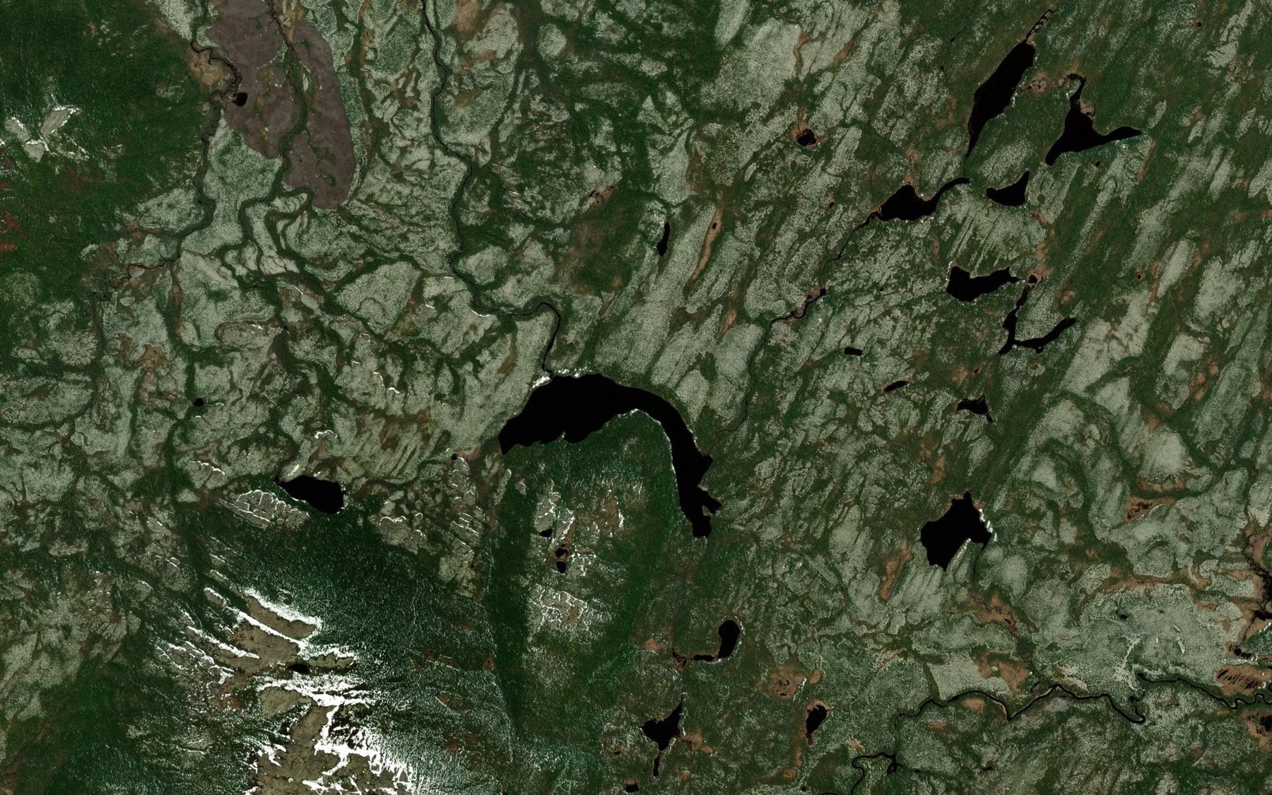 Satellite map of the Lac Kaaispaach