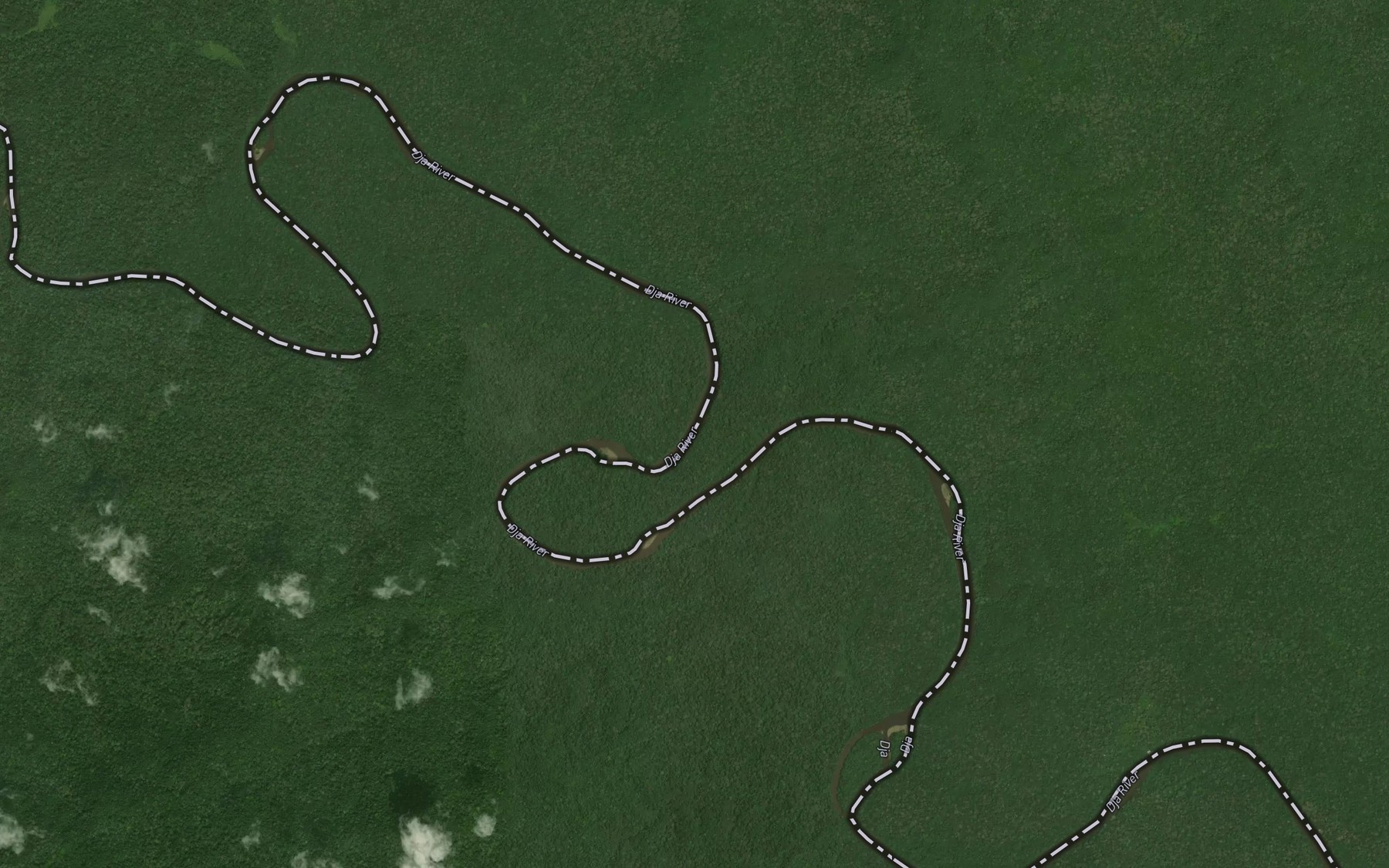 Satellite map of the Bekounou