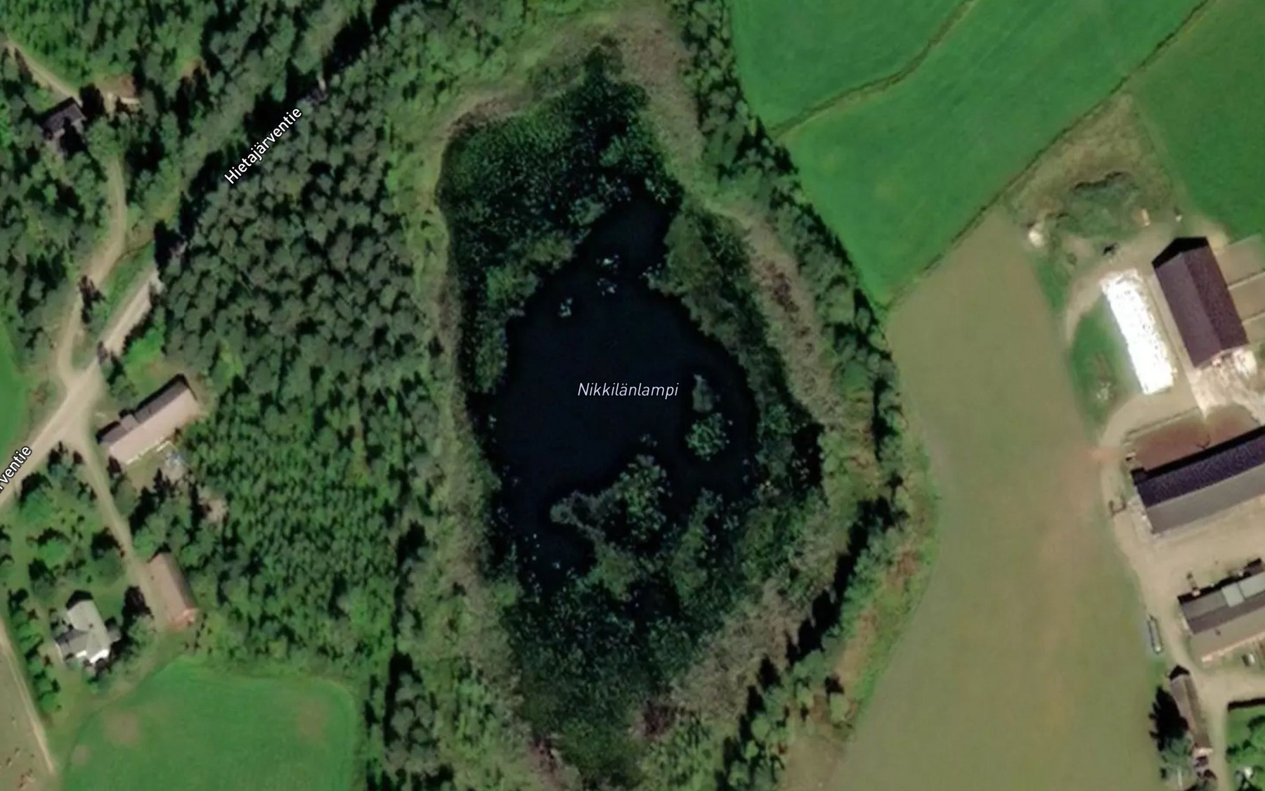 Satellite map of the Nikkilaenlampi