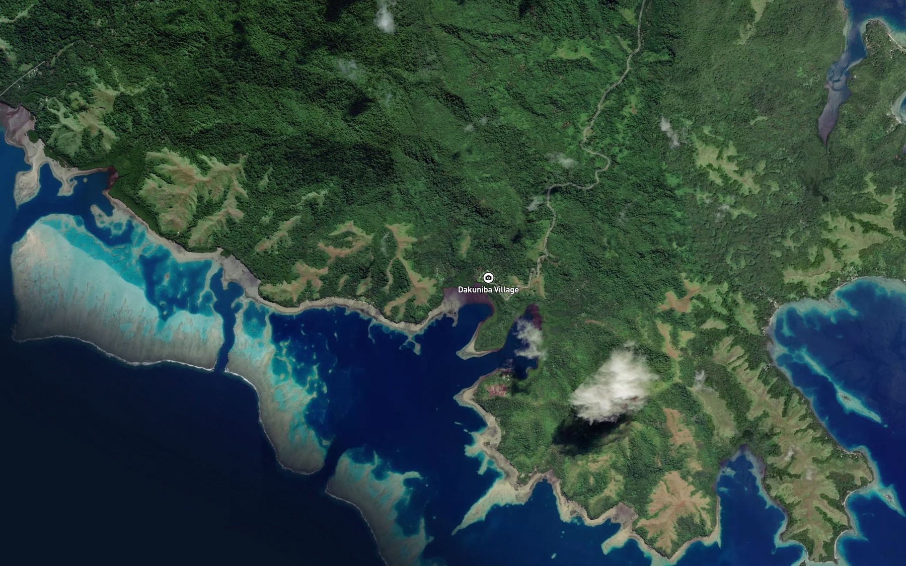 Satellite map of the Nagagani Creek