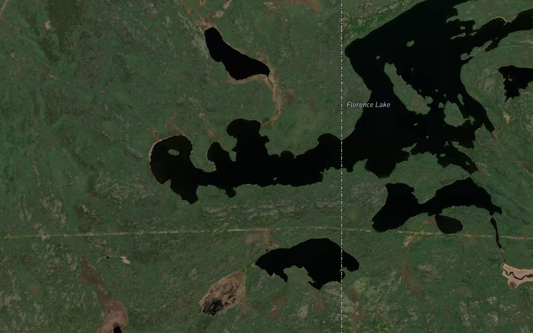Satellite map of the Haskin Bay