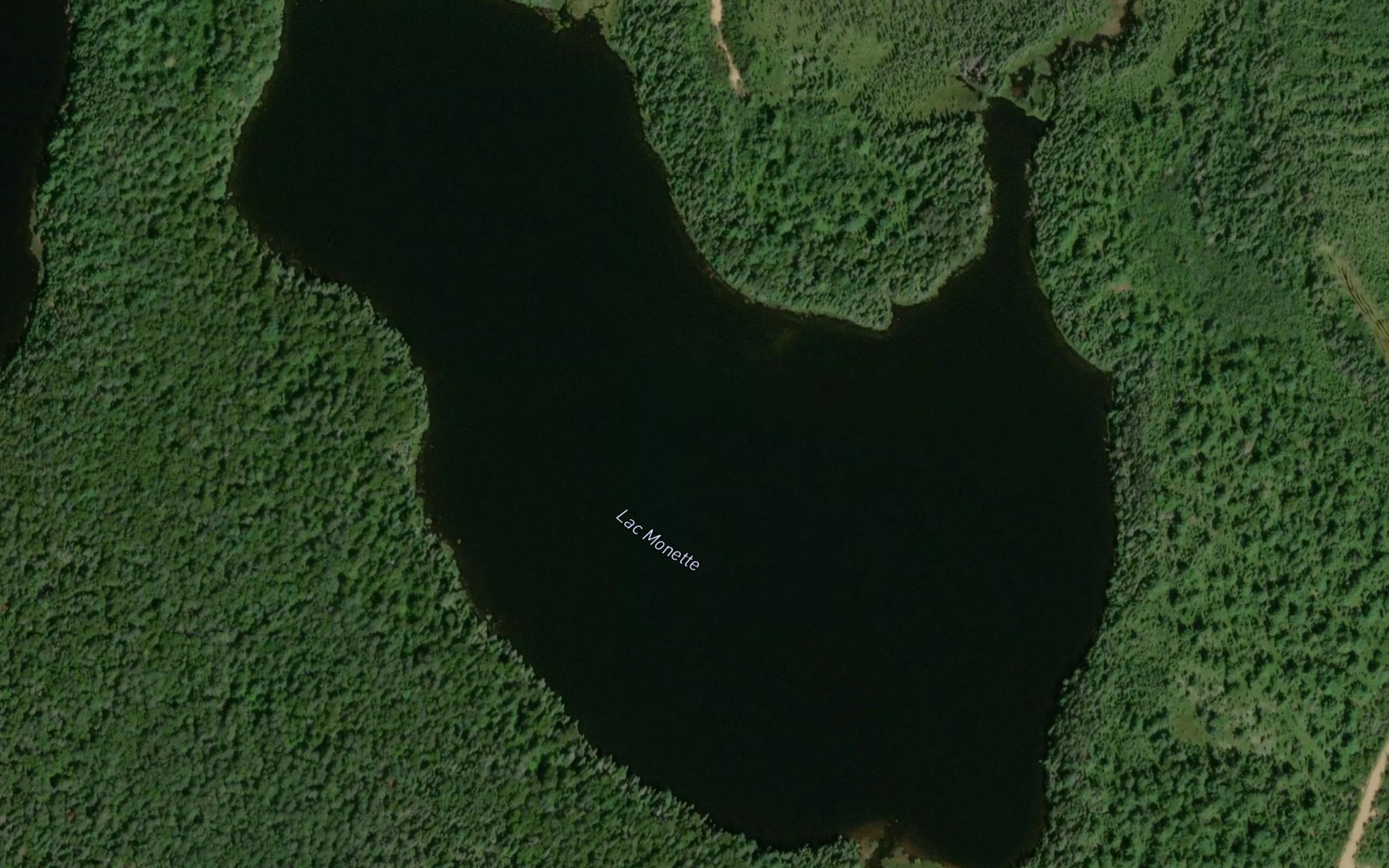 Satellite map of the Lac Monette