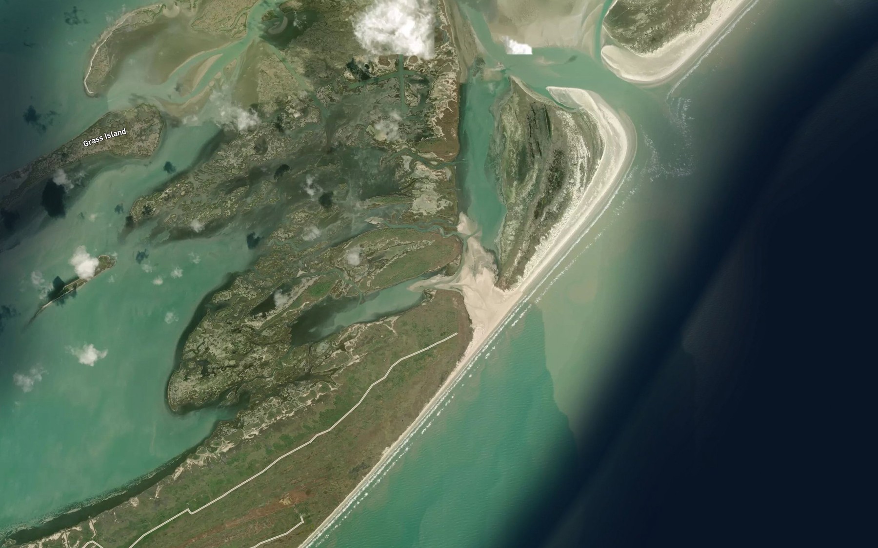 Satellite map of the Fish Pond