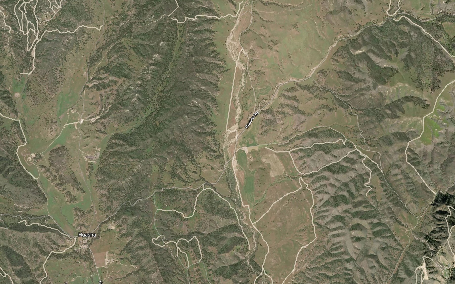 Satellite map of the Arroyo Seco