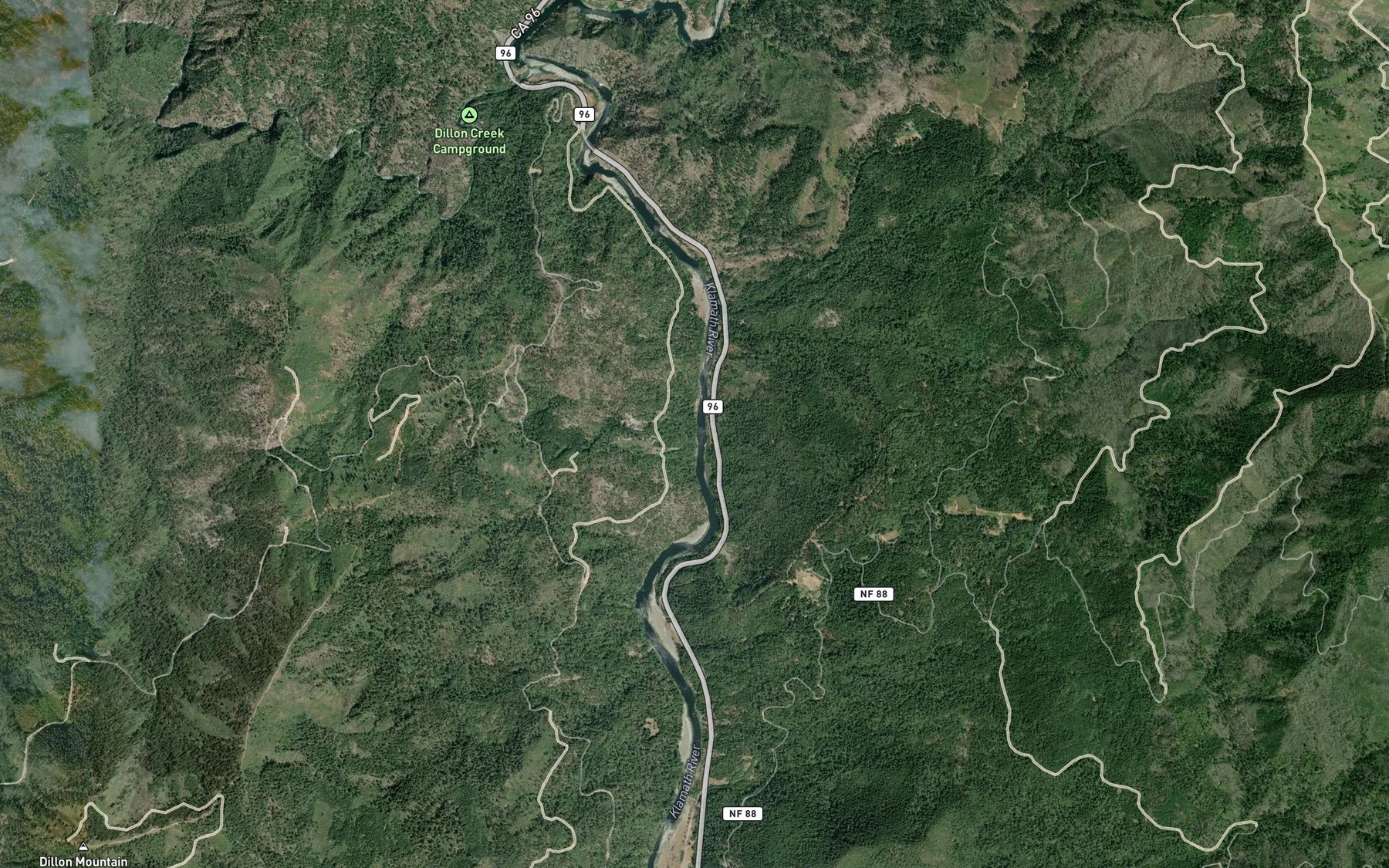 Satellite map of the Soldier Creek