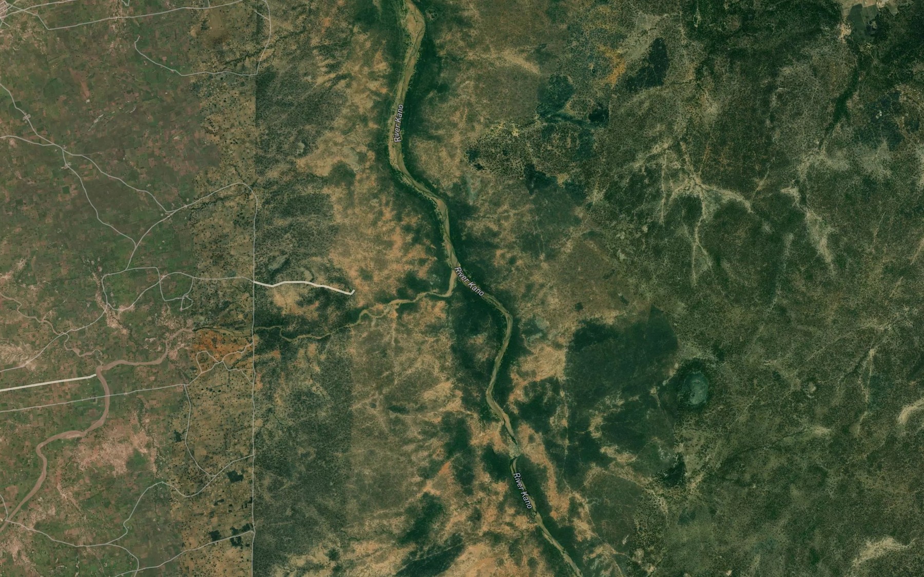 Satellite map of the River Randa