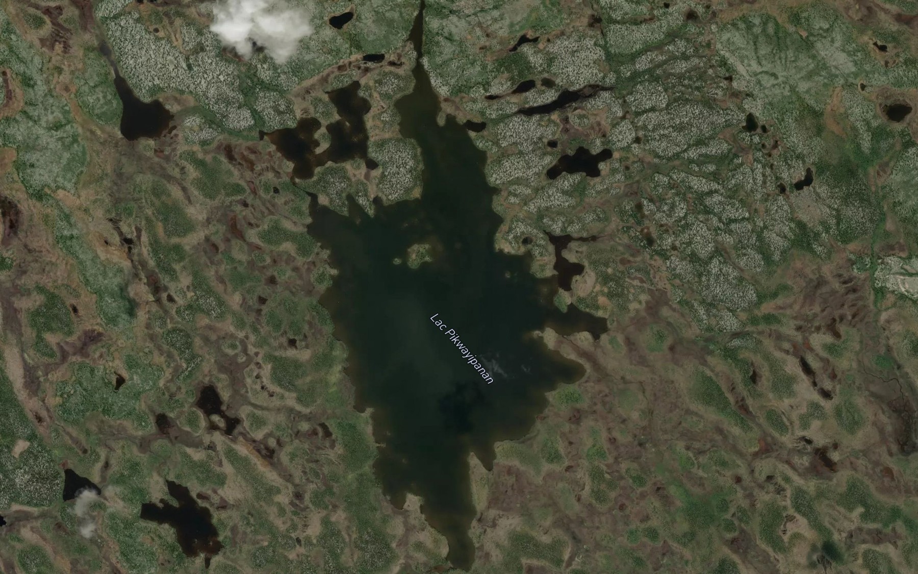 Satellite map of the Lac Pikwayipanan