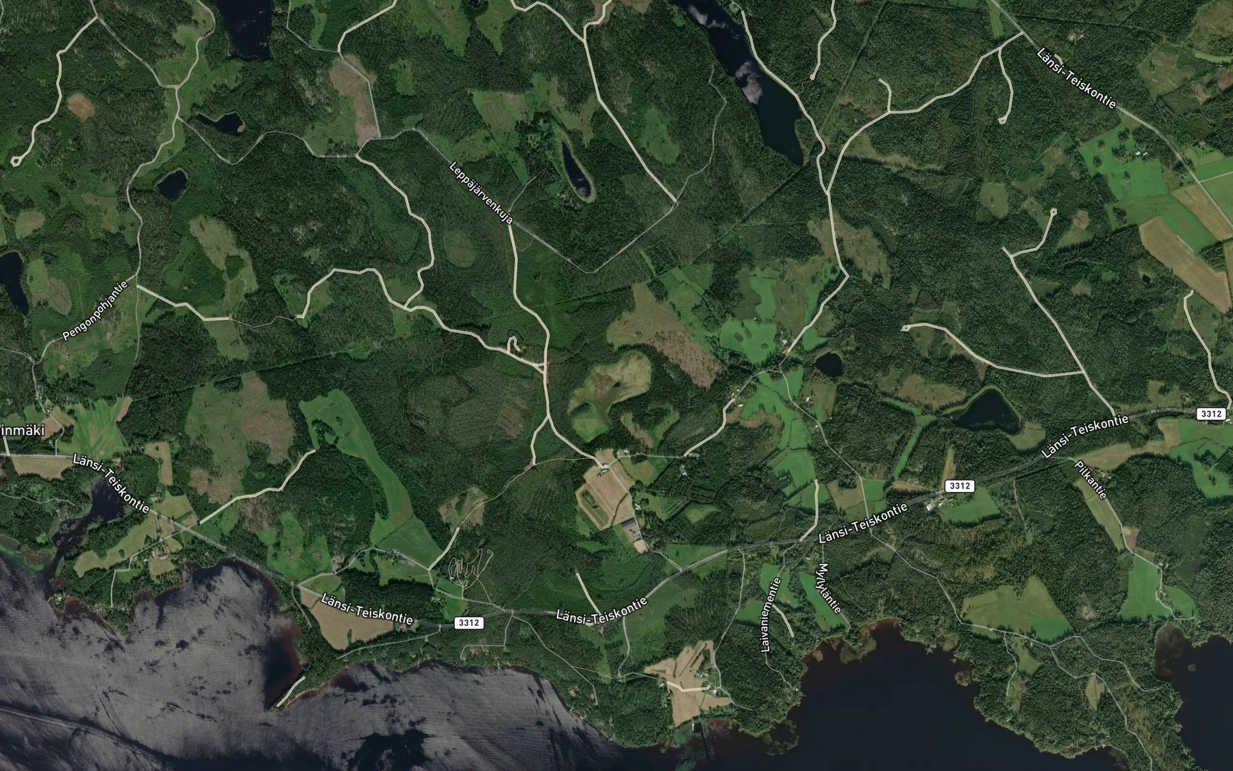 Satellite map of the Joutsijarvi