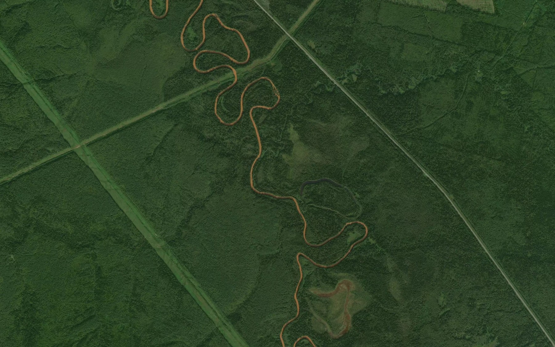 Satellite map of the Ivaka