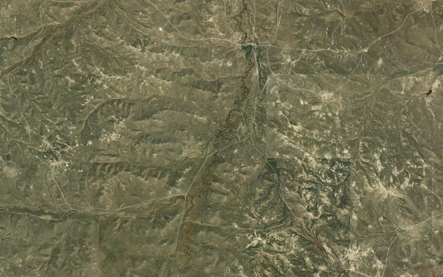 Satellite map of the Spring Creek