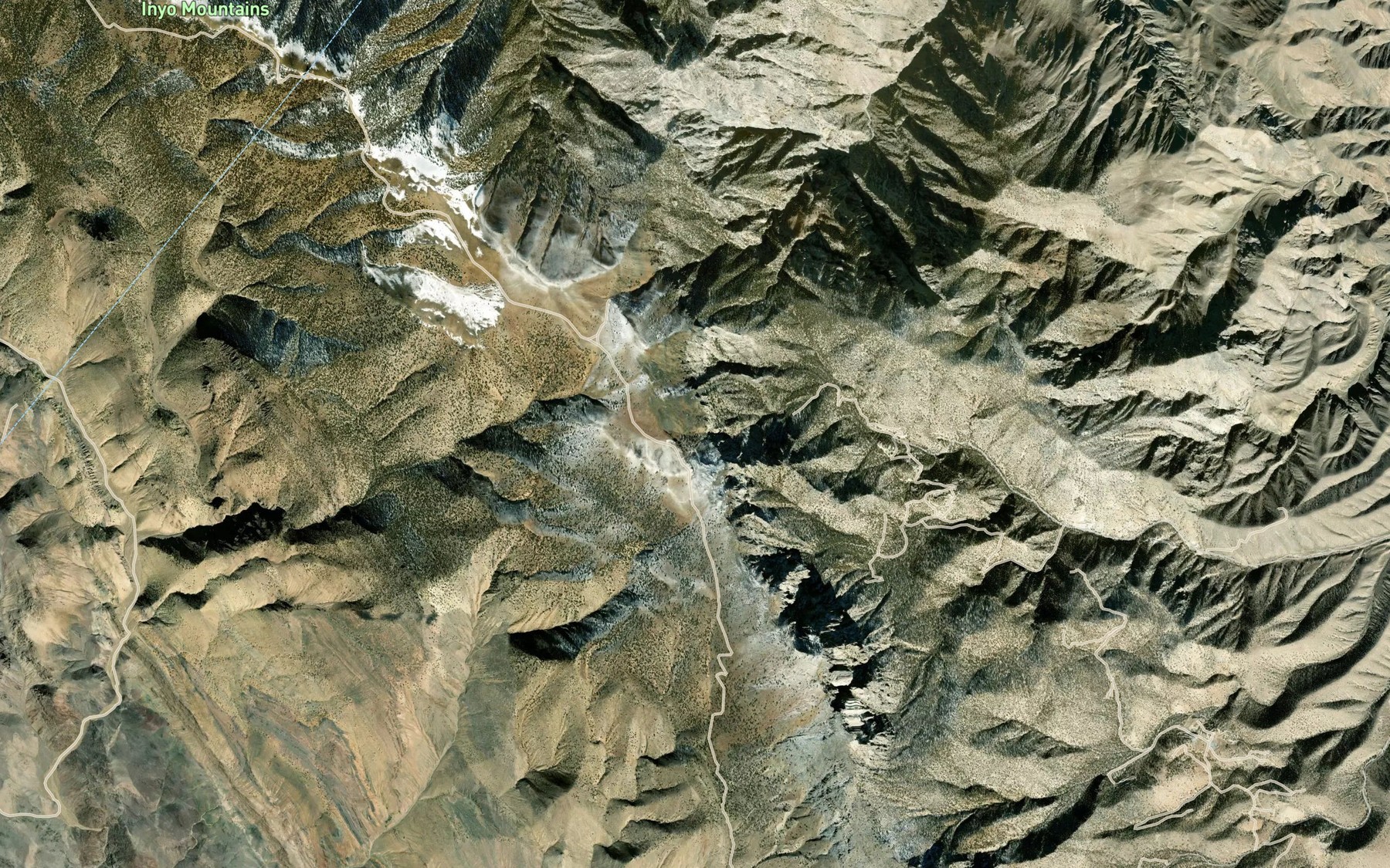 Satellite map of the Cerro Gordo Spring