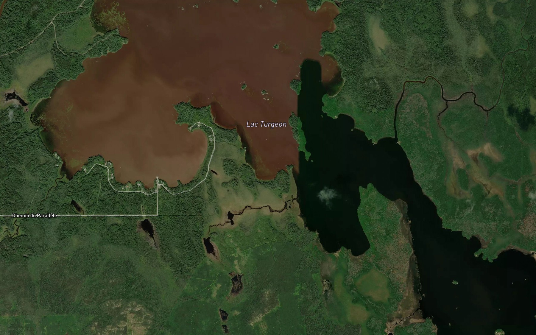 Satellite map of the Baie Nidokwagan