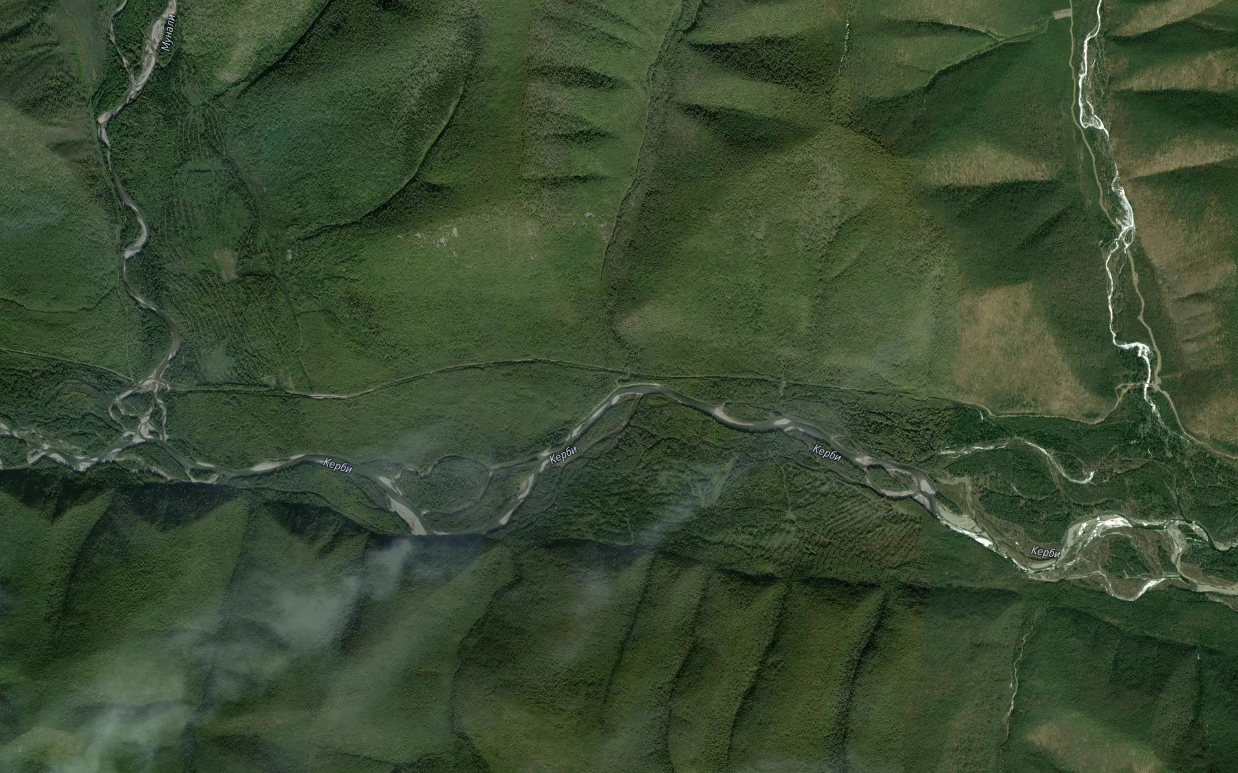 Satellite map of the Kond'ya