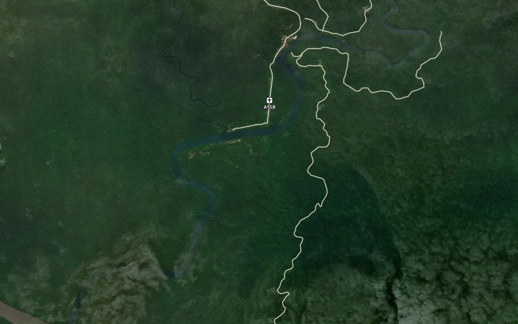 Satellite map of the Lolehere Creek