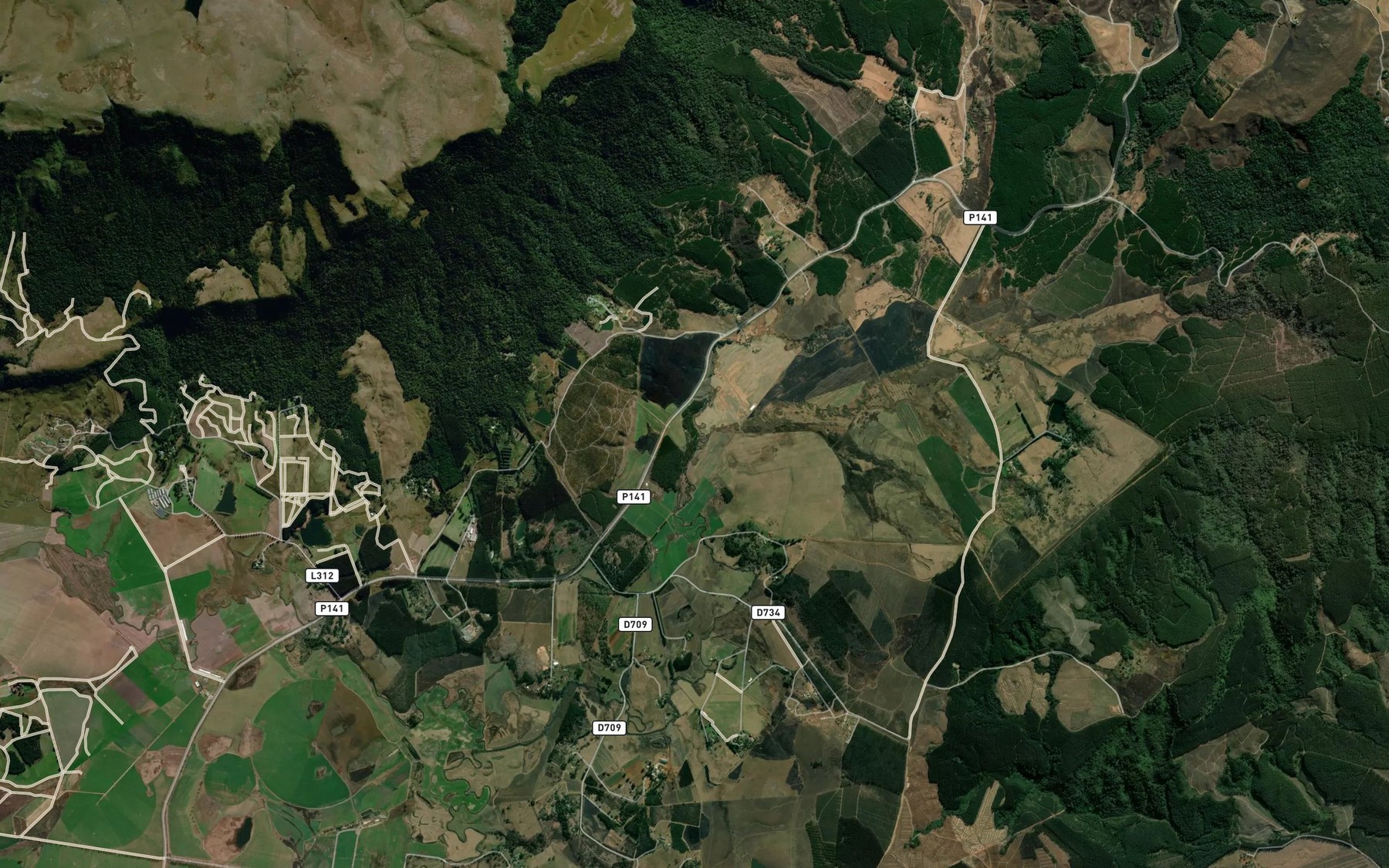 Satellite map of the Mholweni